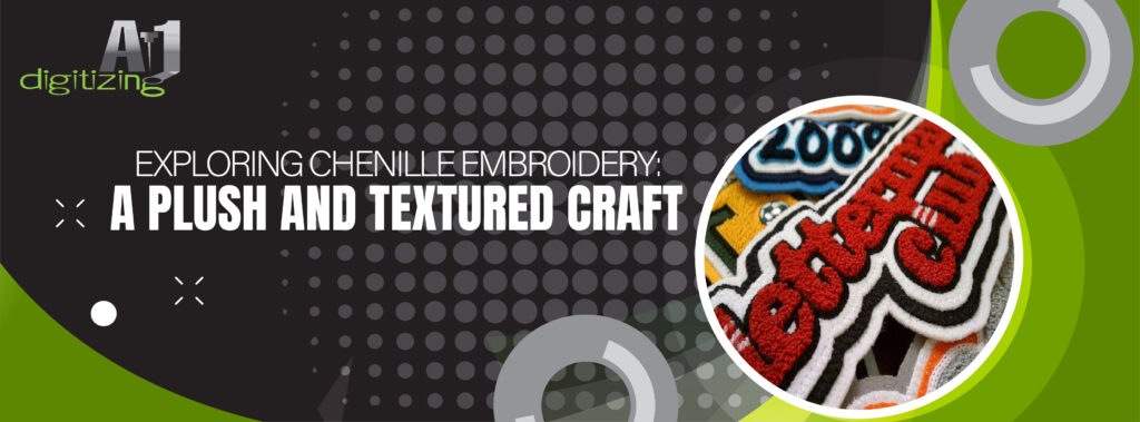 Cover , Chenille Embroidery A Plush and Textured Craft
