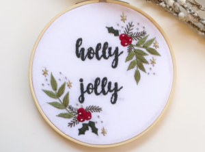 Jolly Holiday Ornaments Christmas Embroidery Design