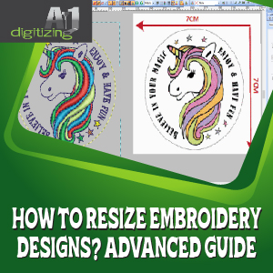 Resizing Embroidery Design