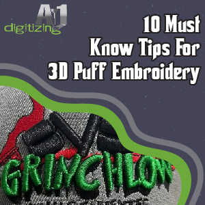 Tip For 3D Puff Embroidery