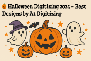 Halloween Digitizing 2025 Embroidery Design by A1 Digitizing