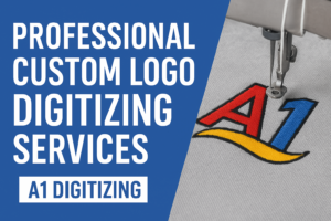 Custom Logo Digitizing Service for Embroidery Machines by A1 Digitizing
