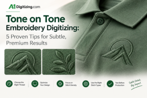 tone on tone embroidery digitizing feature image